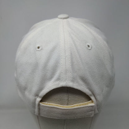 Miami Strapback Hat Cream OSFA Adjustable Embroidered Vent Holes