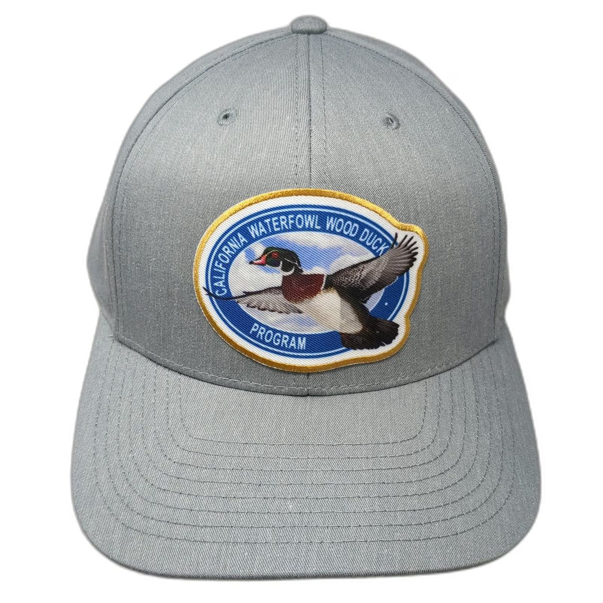 Richardson Snapback Hat Gray One Size California Waterfowl Wood Duck Program
