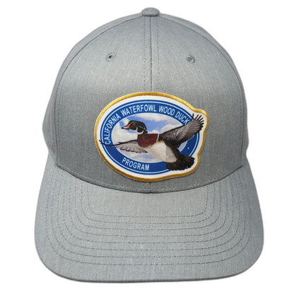 Richardson Snapback Hat Gray One Size California Waterfowl Wood Duck Program