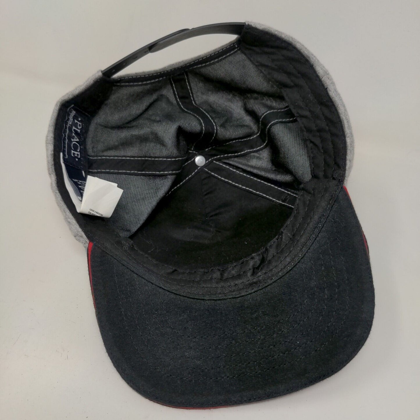 Place Boy's Snapback Hat Gray Black Size S-M 4-7 3D Game On Logo