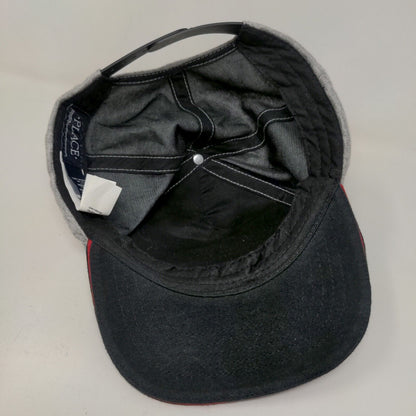 Place Boy's Snapback Hat Gray Black Size S-M 4-7 3D Game On Logo