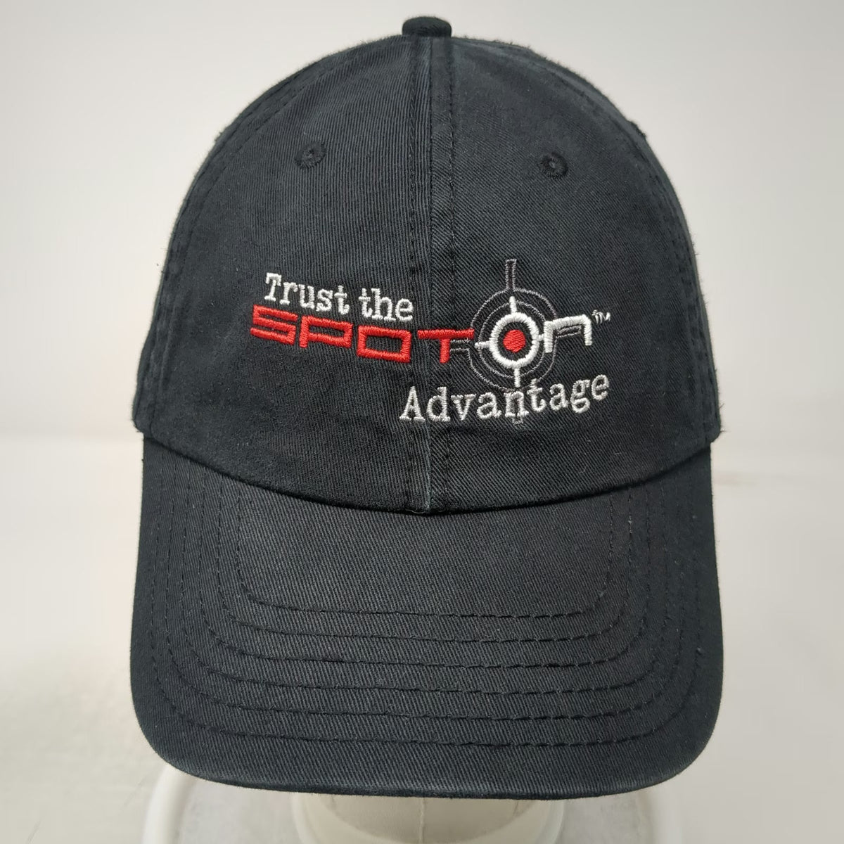 Otto Baseball Cap Black One Size Nikon Hunting Spot On Target Logo Strapback Hat