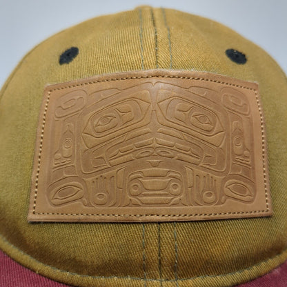 Native Northwest Snapback Hat Multi One Size Leather Patch Colorblock