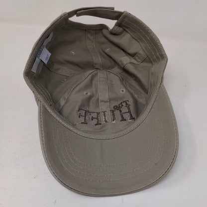 Port & Company Men's Strapback Hat Tan The Huff 50k Trail Run 100% Cotton