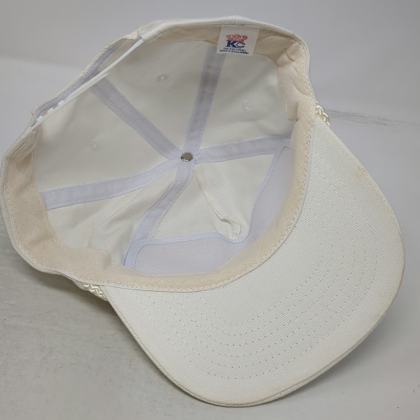 KC 5 Panel White Snapback Official 1998 Shrine Bowl Football Hat Rope Vintage
