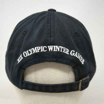 American Needle Baseball Cap Black One Size Salt Lake 2002 Olympics Winter Hat