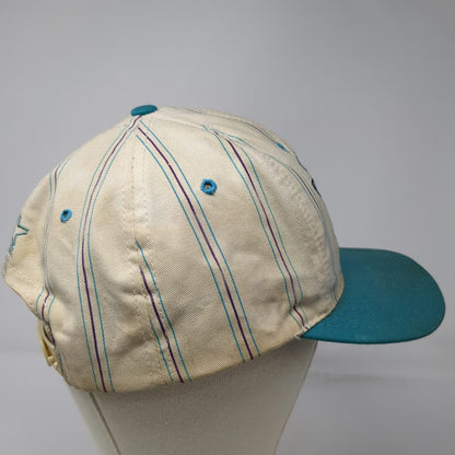 NCAA Track & Field Championships Starter Snapback Hat Beige Blue Purple Vintage