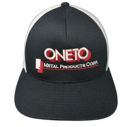 Pacific Headwear Trucker Hat Black One Size Mesh Back Snapback Oneto Metal Corp