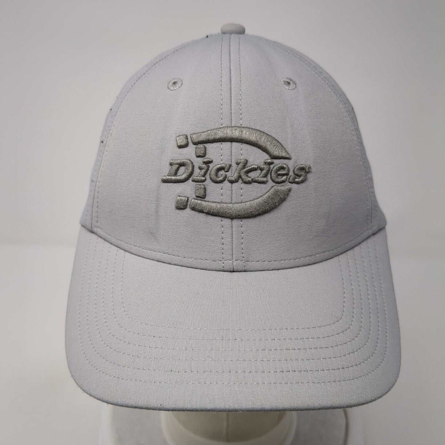 Dickies Fitted Hat Gray One Size A-Flex Stretch Embroidered Laser Cut