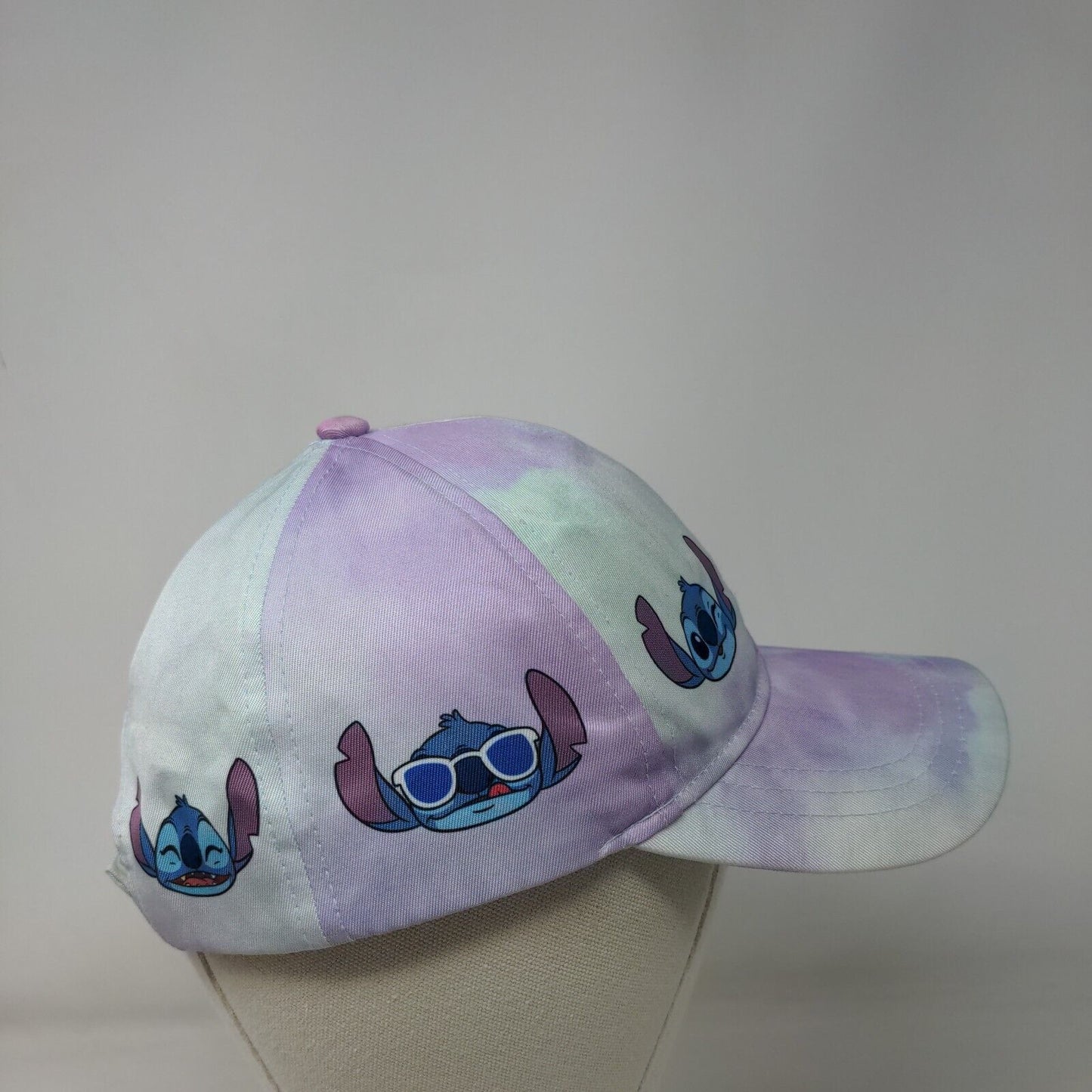 Disney Stitch Strapback Hat Multicolor OSFM Tie Dye Adjustable 6 Panel
