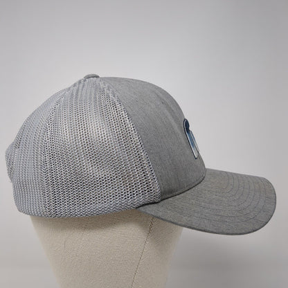 Travis Mathew Snapback Trucker Hat Gray OS Adjustable Embroidered Mesh Back
