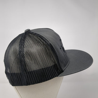 Elevate Idaho Snapback Mesh Back Trucker Hat Gray One Size Yupoong