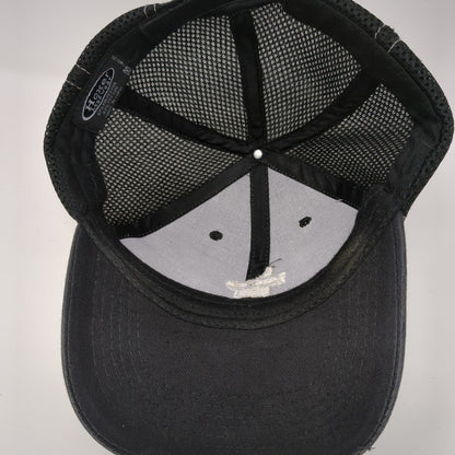 Idaho Concrete Company Strapback Mesh Back Hat Black One Size 6 Panel