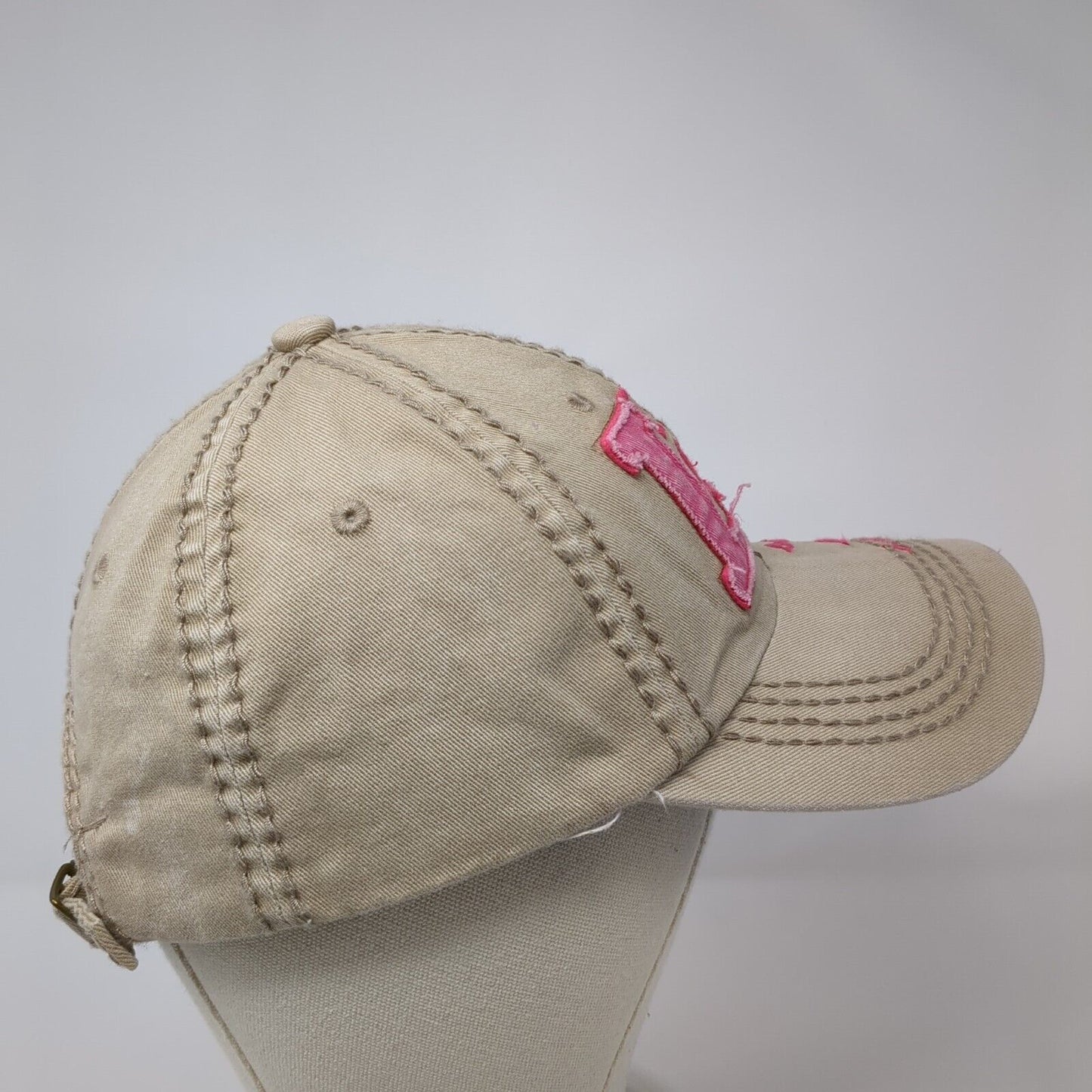 Live Laugh Love Slideback Hat Tan One Size Adjustable KB ETHOS 6 Panel