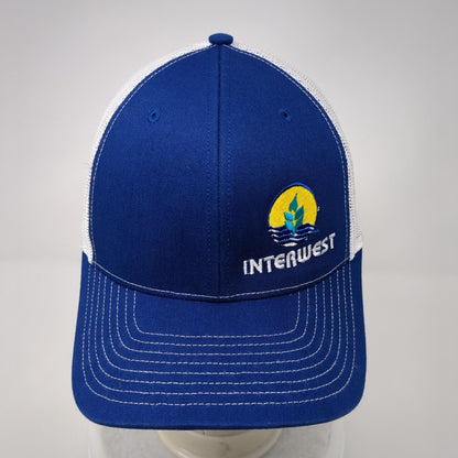 Interwest Snapback Mesh Back Trucker Hat Blue One Size Richardson
