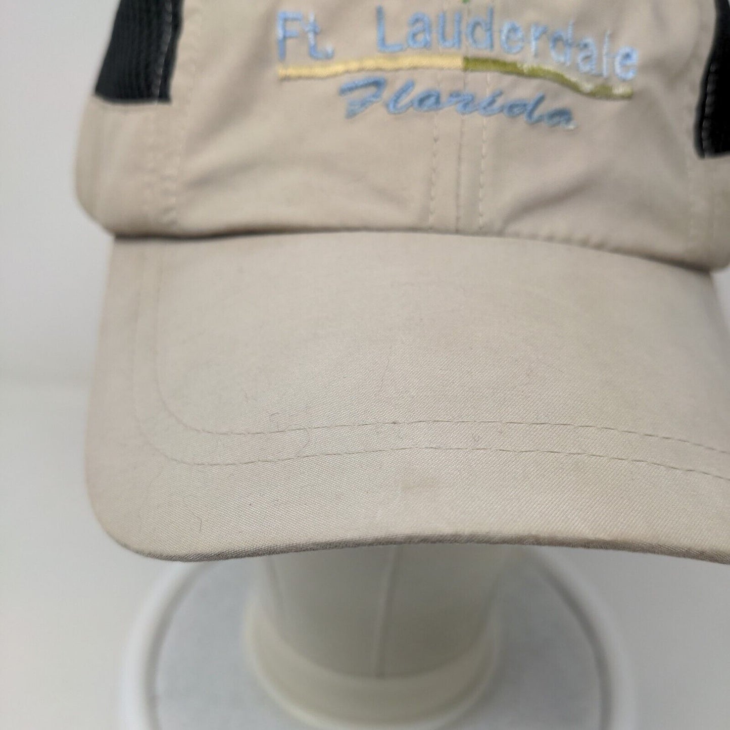 Dorfman Pacific Men's Hat Tan Size OSFM Embroidered Ft. Lauderdale FL Logo