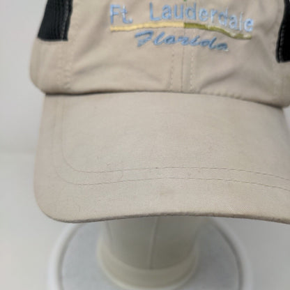 Dorfman Pacific Men's Hat Tan Size OSFM Embroidered Ft. Lauderdale FL Logo