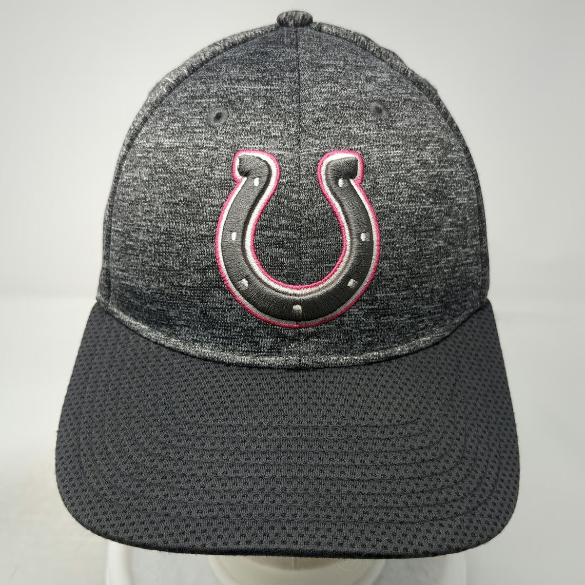 New Era Indianapolis Colts NFL 39THIRTY Gray L Stretch Fit Crucial Catch Cap Hat