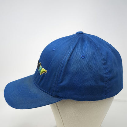 Flexfit Baseball Cap Blue XL Snowbird Ski Resort Logo Elastic Curved Brim Hat