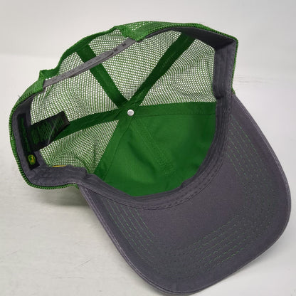 John Deere Trucker Hat Gray Green One Size Central Jersey Equipment Snapback