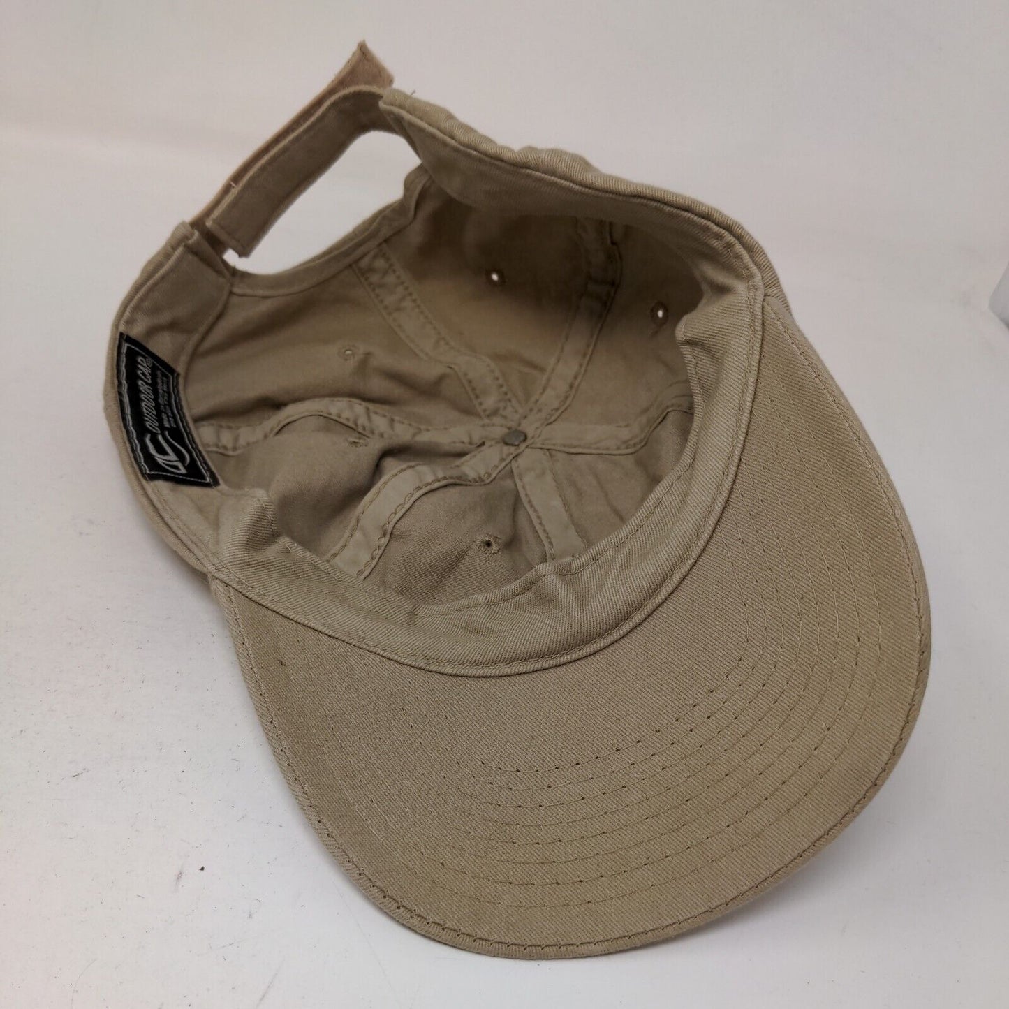 Outdoor Cap Men's Strapback Hat Tan OSFM Blank Adjustable Vent Holes