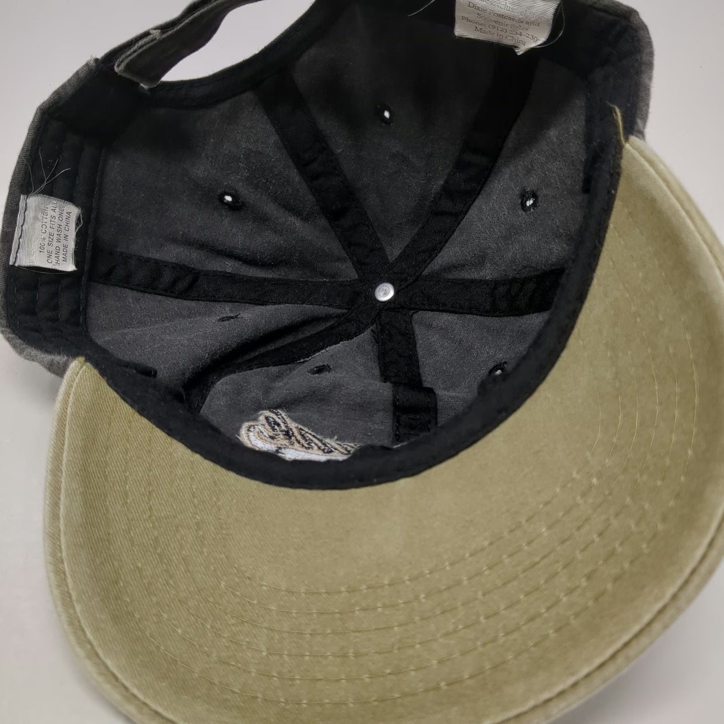 Savannah Georgia Baseball Cap Black Green One Size Strapback Souvenir Hat