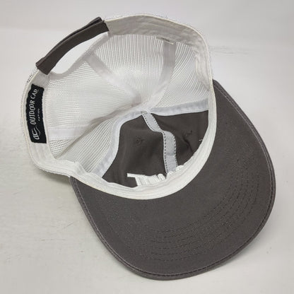 Outdoor Cap Gray One Size Baseball Brandt Embroidery Mesh Back Strapback Hat