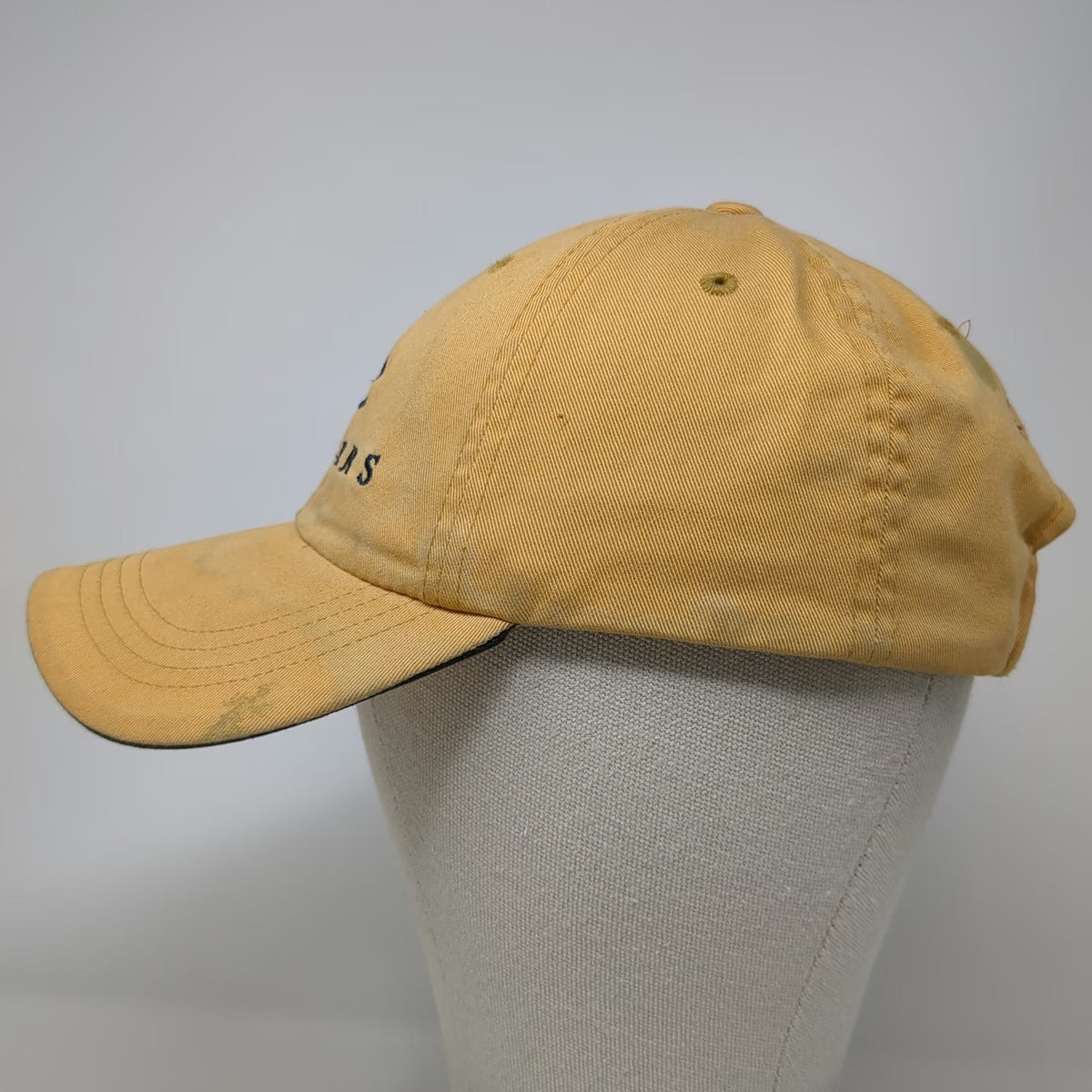 Port Authority Baseball Cap Yellow OSFM Boise Idaho Anglers Fishing Cotton Hat