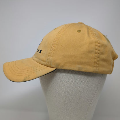Port Authority Baseball Cap Yellow OSFM Boise Idaho Anglers Fishing Cotton Hat