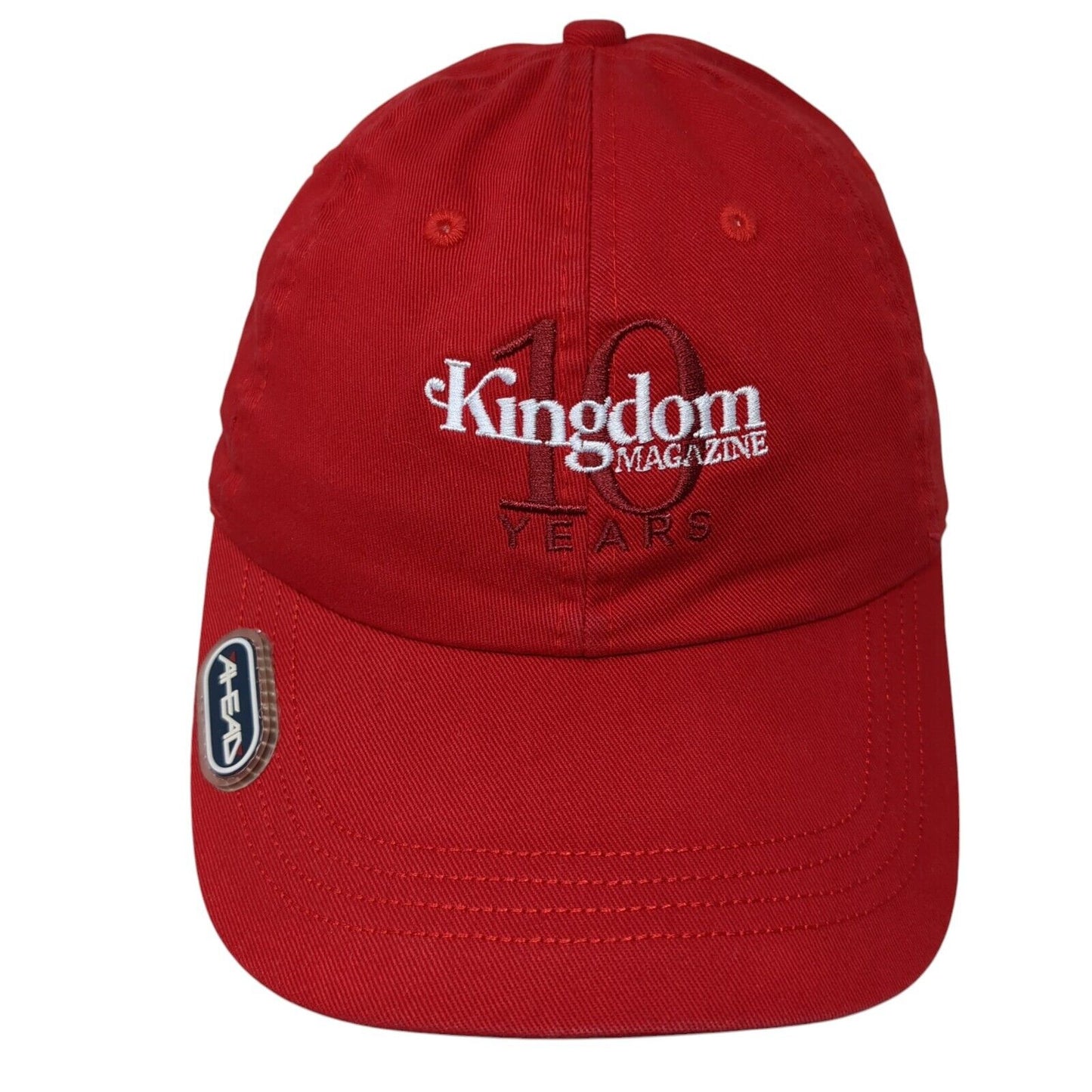 Kingdom Magazine 10 Years Strapback Hat Red OS Extreme Fit Adjustable Ahead