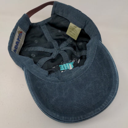 Adams Men's Slideback Hat Blue Adjustable Embroidered Logo Alcohol Cotton