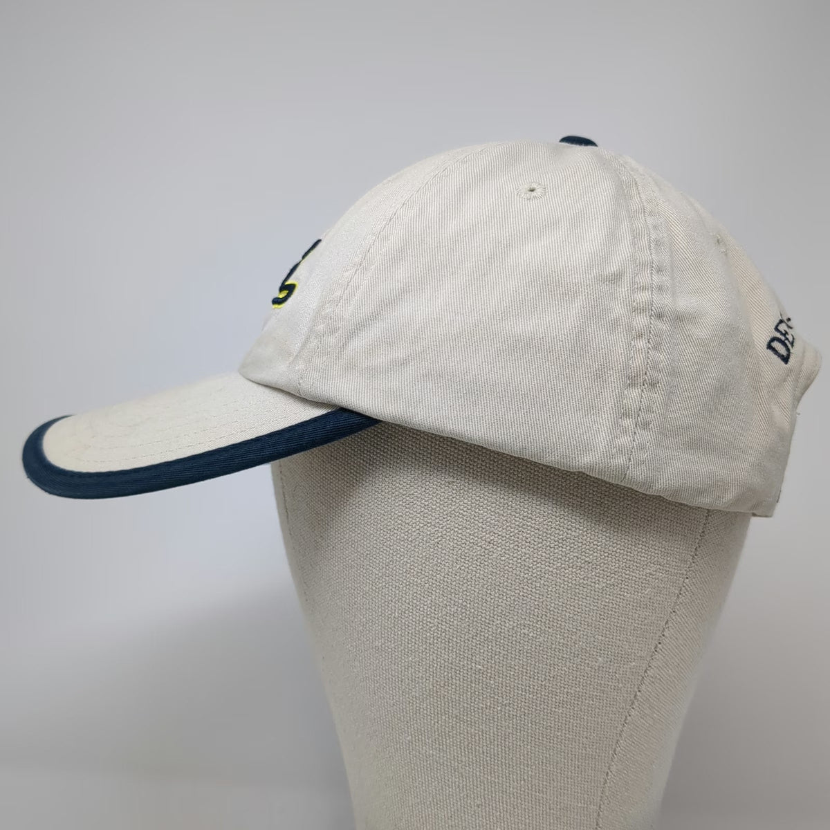 Baseball Cap Beige One Size H&S Denver Salt Lake Since 1970 Strapback Trim Hat