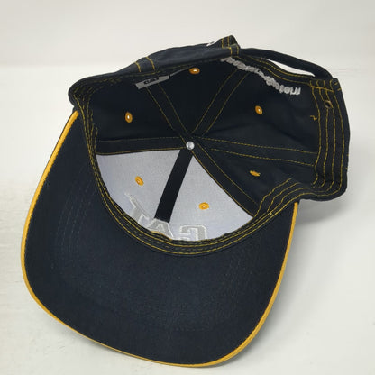 Caterpillar CAT MineStar System Black Baseball Cap One Size Yellow Stitching Hat