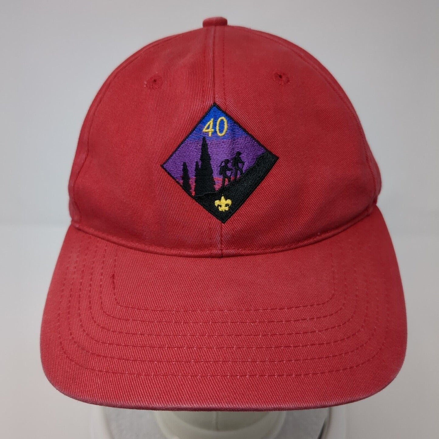 Boy Scouts of America 40 Slideback Hat Red One Size Adjustable Fahrenheit