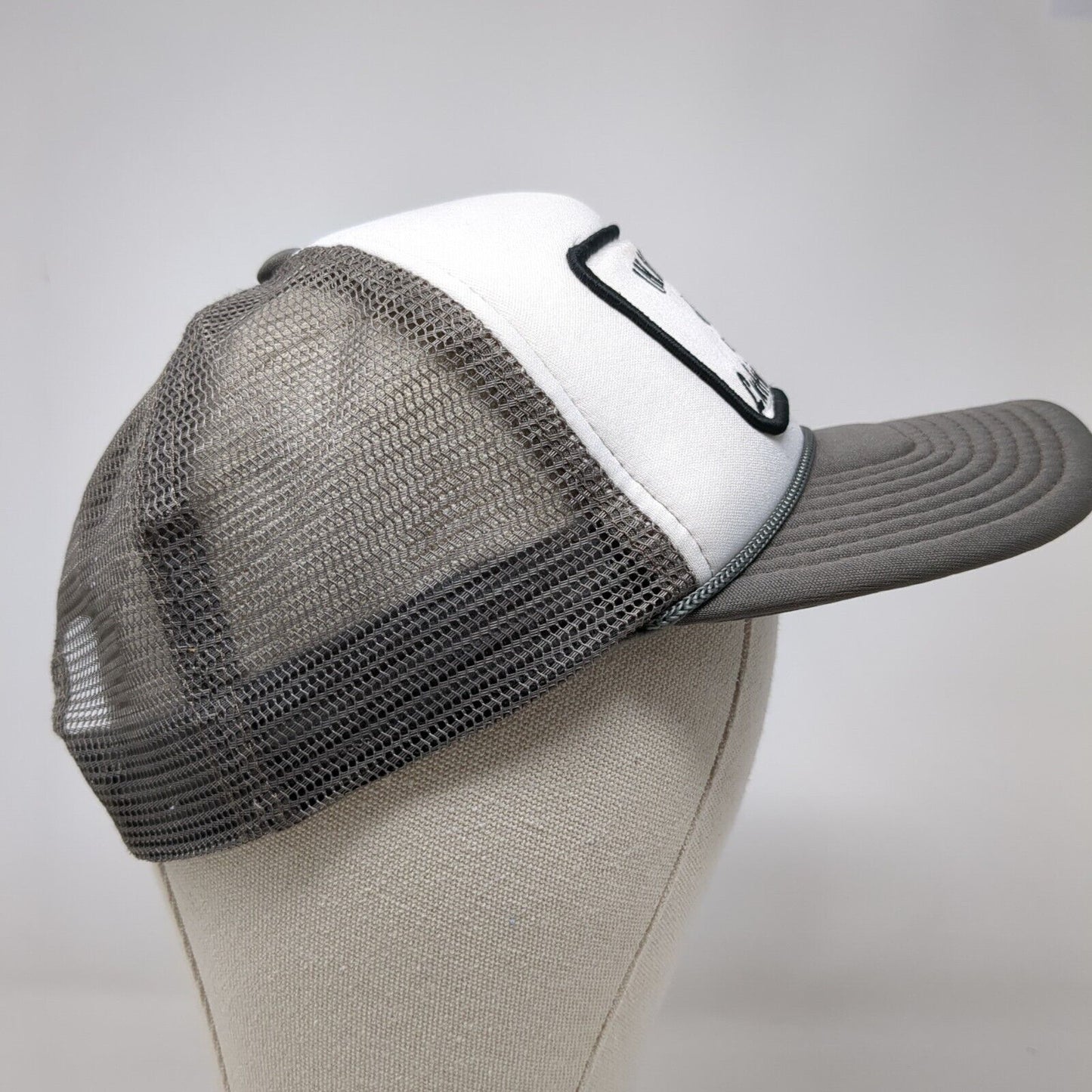 In And Out Automotive Snapback Rope Trucker Hat Gray OSFA Mesh Back