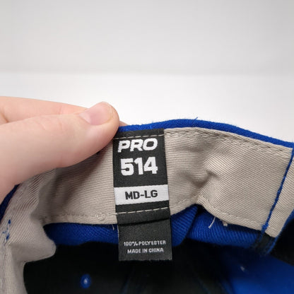 SB Strapback Hat Blue M/L Adjustable Embroidered Pro 514 Richardson Polyester