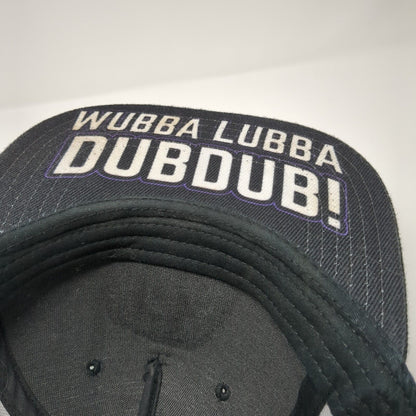 Rick And Morty Snapback Hat Black One Size Check Wubba Lubba Dubdub