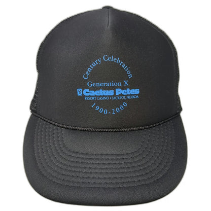 Otto Trucker Hat Black Blue One Size Cactus Petes Casino Mesh Anniversary