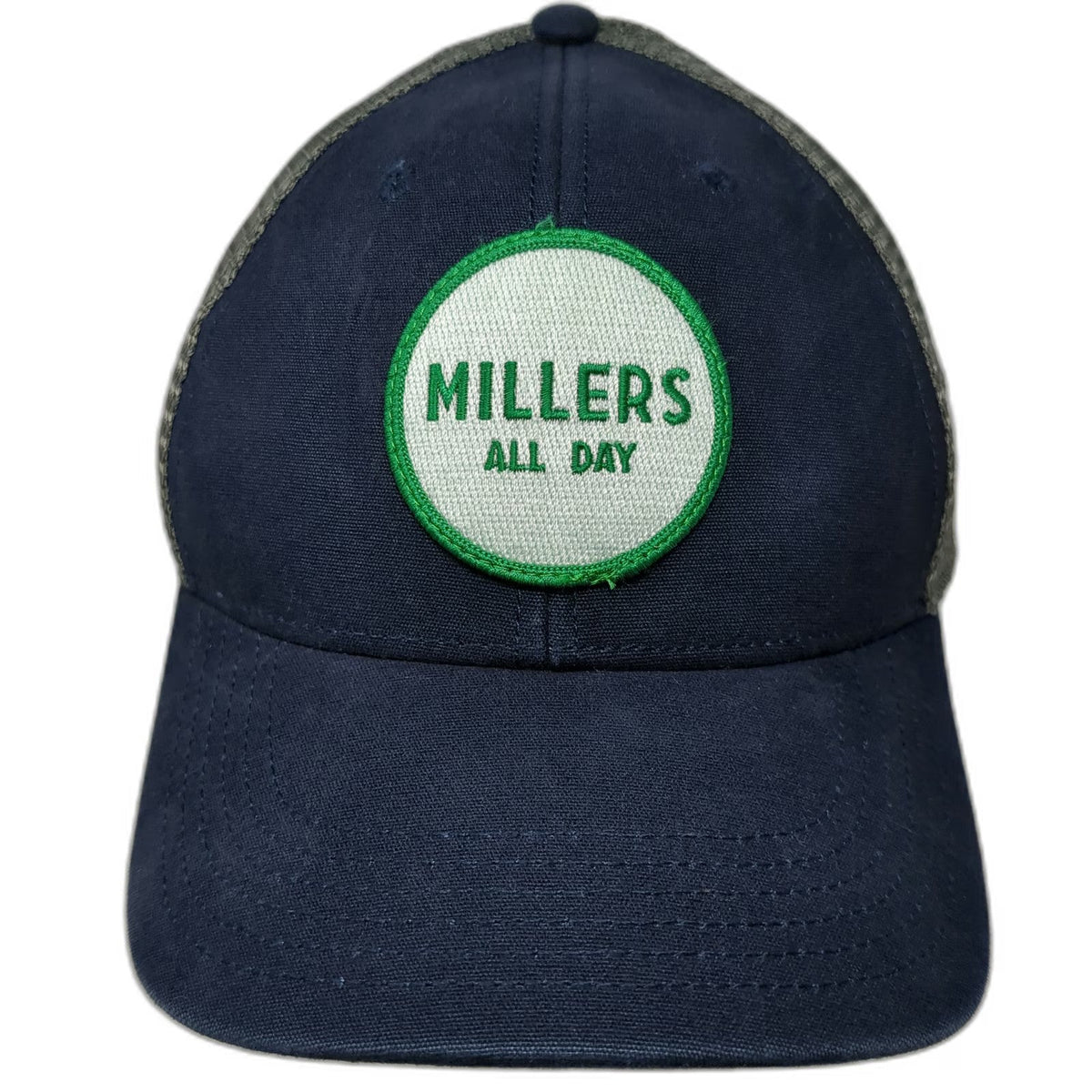 Legacy Trucker Hat Blue Gray Green White One Size Mesh Snapback Millers All Day