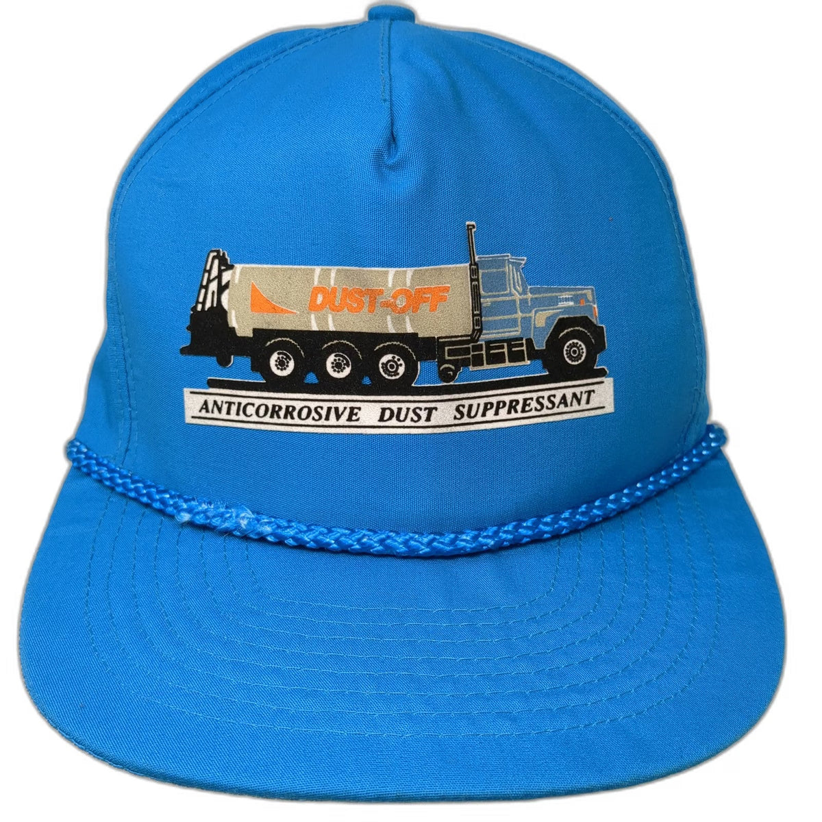 Mohr's 5 Panel Blue One Size Rope Snapback Dust-Off Industrial Truck Logo Hat