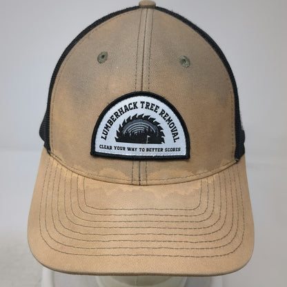 Waggle Trucker Hat Brown One Size Lumberhack Tree Removal Golf Mesh Snapback