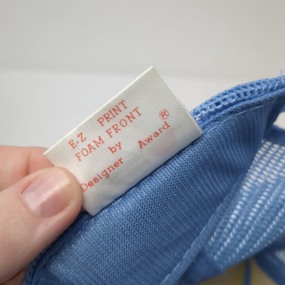 Optimist Football Snapback Trucker Hat Blue OS Adjustable Mesh Back 6 Panel