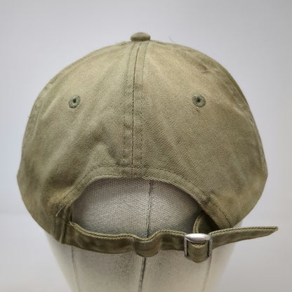 H&M Baseball Cap Green One Size Slideback Adjustable Cotton Solid Blank Hat