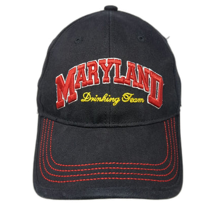 Black Maryland Drinking Team LED Light Baseball Cap One Size Fitted Champs Hat