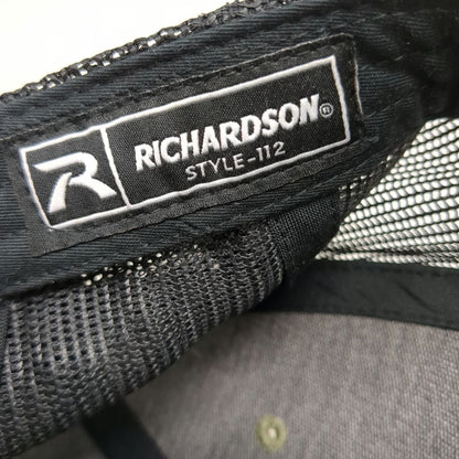 Richardson Trucker Hat Beige One Size Mesh Back Snapback Bucking Bronco Hat