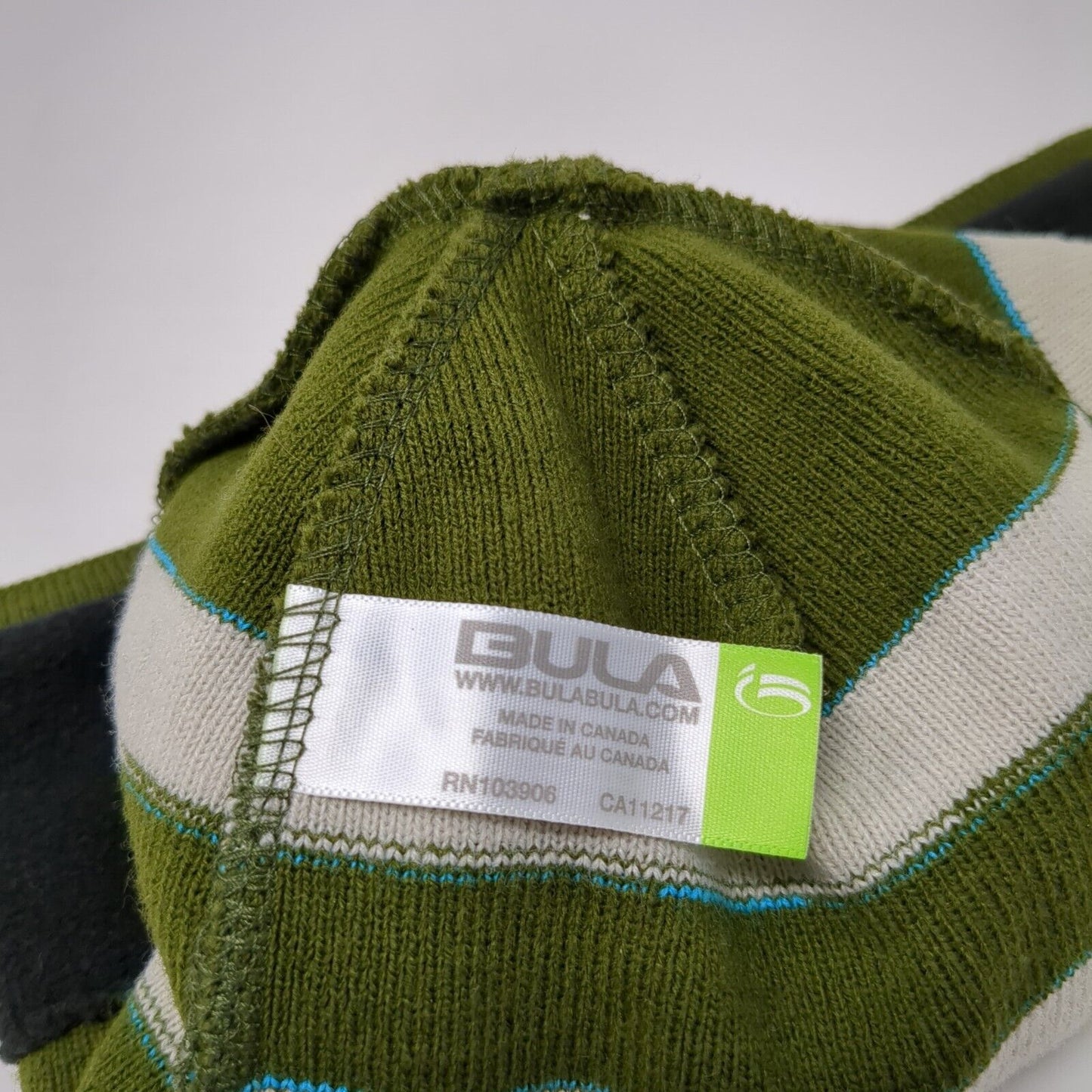 Bula Knit Beanie Hat Multicolor One Size Striped Acrylic Stretch