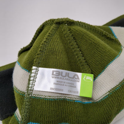 Bula Knit Beanie Hat Multicolor One Size Striped Acrylic Stretch