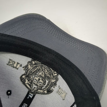 Sons of Anarchy Baseball Cap Black Gray One Size Slideback Suede Brim SAMCRO Hat