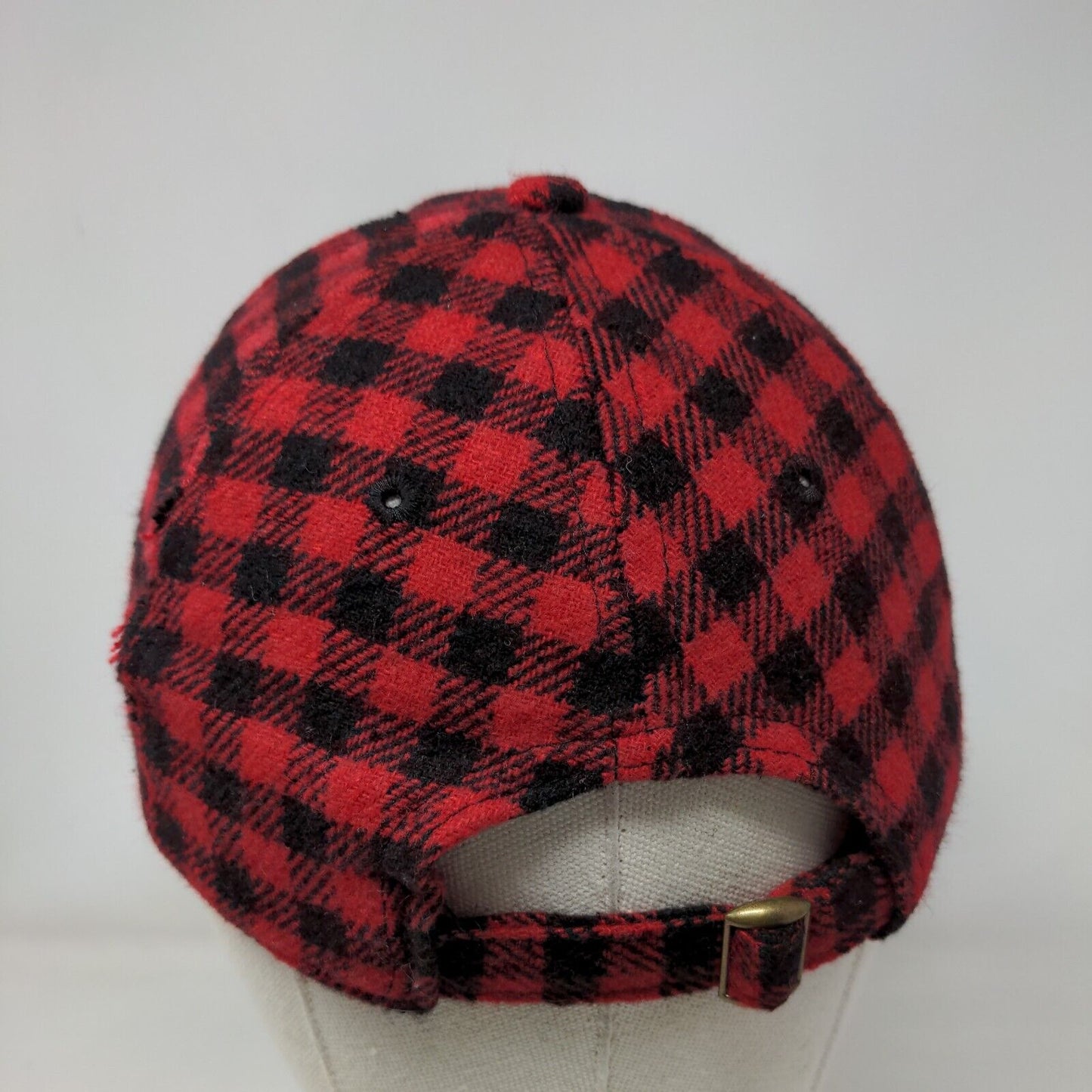 Unbranded Slideback Hat Multicolor OSFM Adjustable Buffalo Check Blank 6 Panel