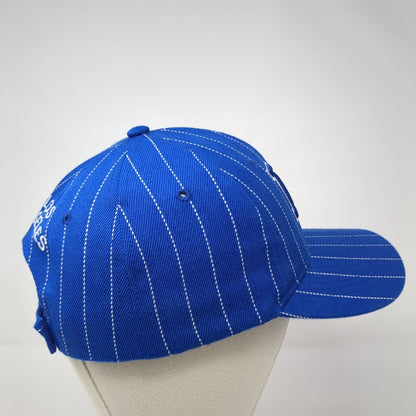 LA Los Angeles Strapback Hat Blue One Size Adjustable Embroidered 6 Panel